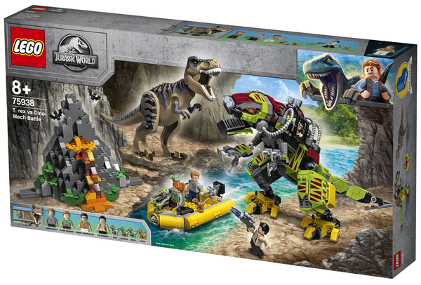  «Конструктор LEGO Jurassic World Бій тиранозавра і робота-динозавра (75938)», бренду LEGO - фото №1