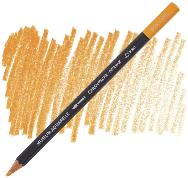  «Карандаш Caran d'Ache Museum Aquarelle Saffron (3510.052)», бренда Caran d'Ache - фото №1