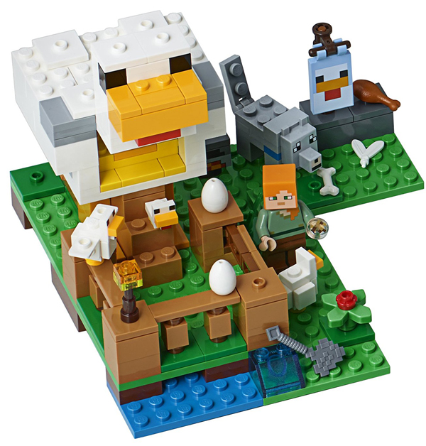 «Конструктор LEGO Minecraft Курятник 198 деталей (21140)», бренда LEGO - фото №1