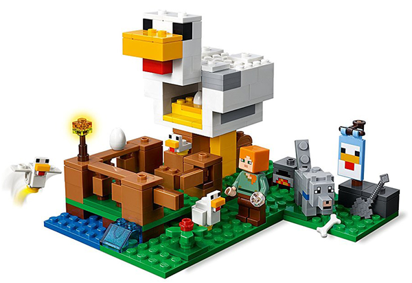  «Конструктор LEGO Minecraft Курятник 198 деталей (21140)», бренда LEGO - фото №1