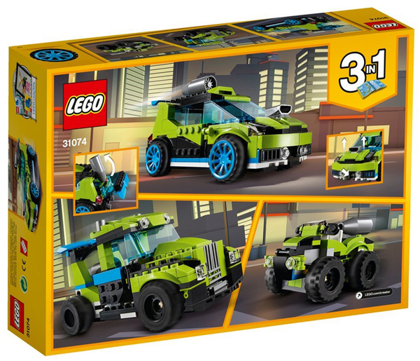  «Конструктор LEGO Creator Гоночный автомобиль Ракета 241 деталь (31074)», бренда LEGO - фото №1