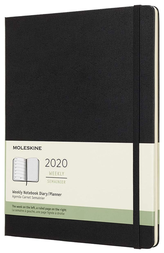  «Еженедельник Moleskine на 2020 год Черный (DHB12WN4Y20)», бренда Moleskine - фото №1