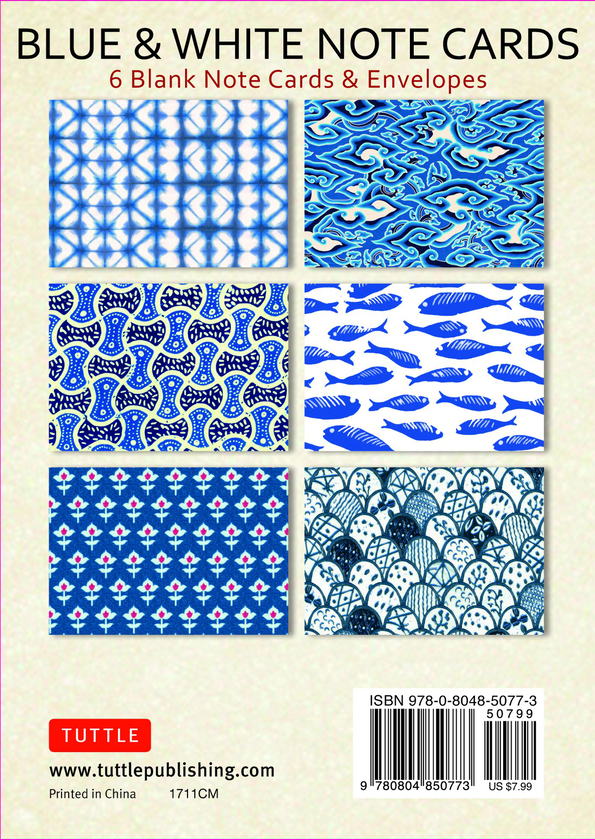 Паперова книга «Blue & White Note Cards» - фото №1