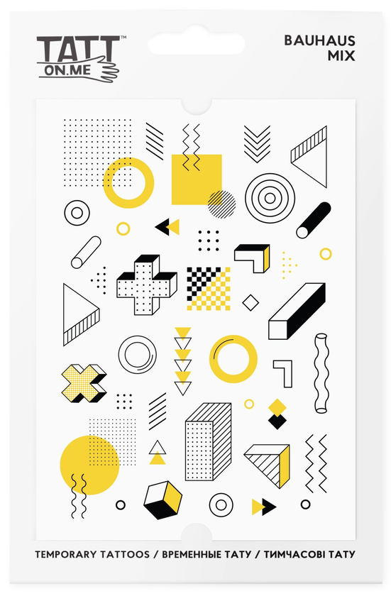 «Временные тату TATTon.me Bauhaus mix», бренда TATTon.me - фото №1