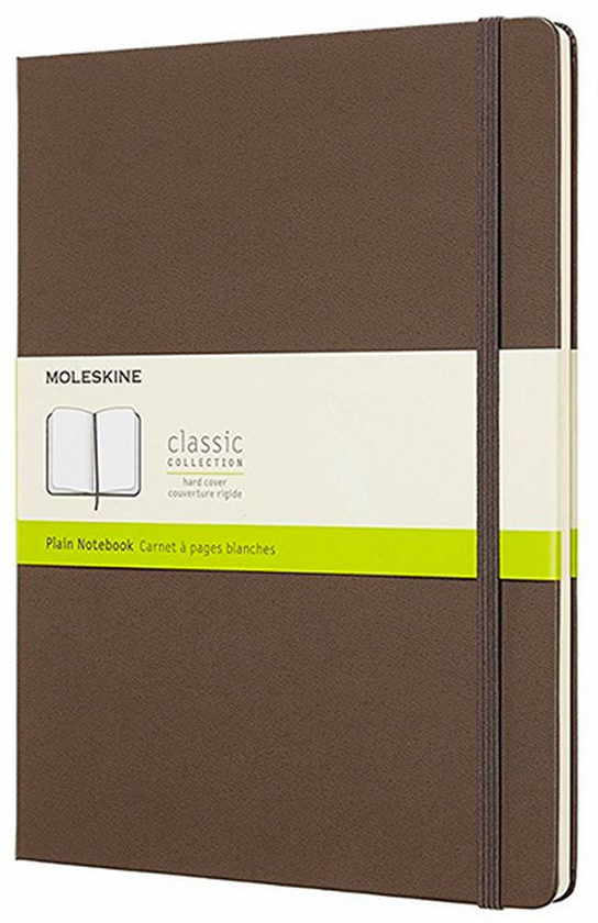  «Блокнот Moleskine Classic большой нелинованный коричневый (QP092P14)», бренда Moleskine - фото №1