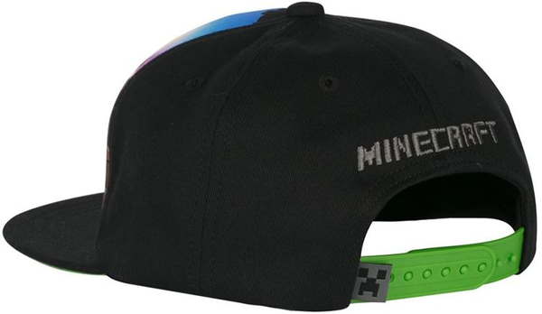 «Бейсболка JINX Minecraft Steve Overworld Snap Back Hat (JINX-8210)», бренда JINX - фото №1