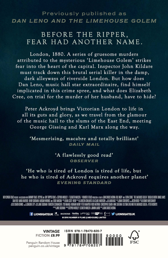 Паперова книга «The Limehouse Golem », автор Пітер Акройд - фото №1