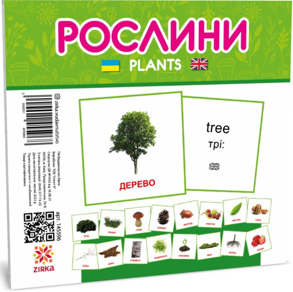 Книга Картки міні. Рослини