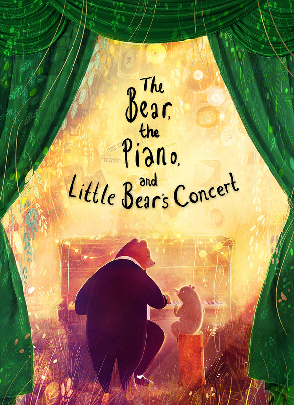 Паперова книга «Bear, the Piano and Little Bear's Concert», автор Девід Літчфілд - фото №1