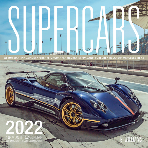 Бумажная книга «Supercars 2022. 16-Month Calendar», автор Джордж Уильямс - фото №1