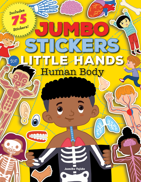 Бумажная книга «Jumbo Stickers for Little Hands. Human Body», автор Джомике Теджидо - фото №1