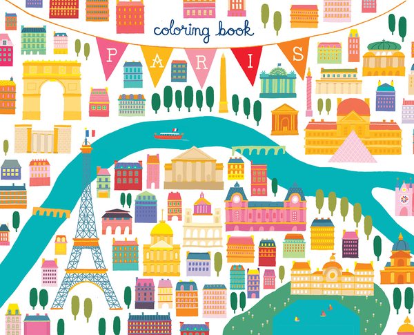 Паперова книга «Paris Coloring Book Mini Edition», автор Мін Хо - фото №1