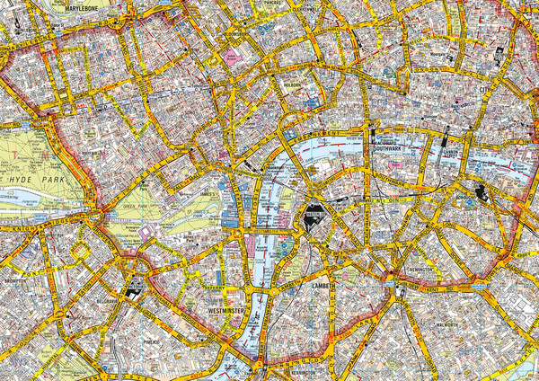 Бумажная книга «London A-Z Premier Map» - фото №1