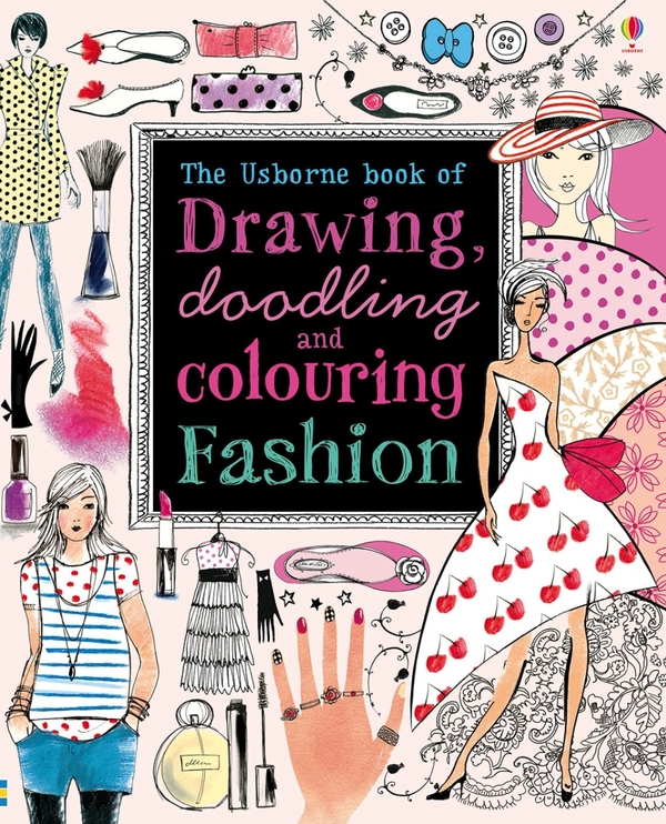 Бумажная книга «Drawing, Doodling and Colouring Fashion», автор Фиона Уотт - фото №1