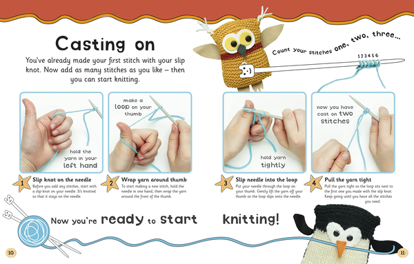 Паперова книга «Let's Knit. Learn to Knit with 12 Easy Projects» - фото №1