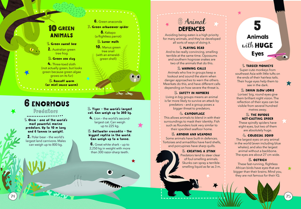 Бумажная книга «Lists for Curious Kids: Animals», автор Трейси Тернер - фото №1