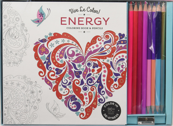 Бумажная книга «Vive Le Color! Energy. Coloring Book and Pencils (+ карандаши) », автор Абрамс Нотери - фото №1