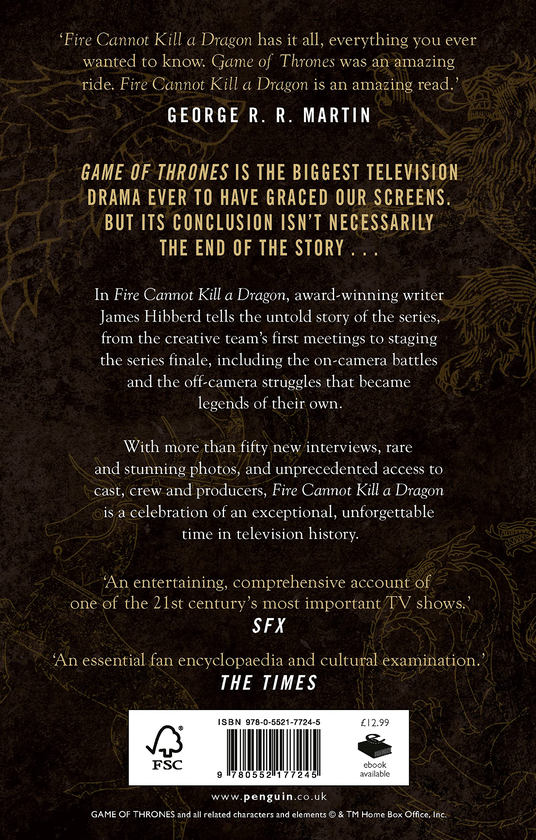 Бумажная книга «Fire Cannot Kill a Dragon. Game of Thrones», автор Джеймс Хибберд - фото №1