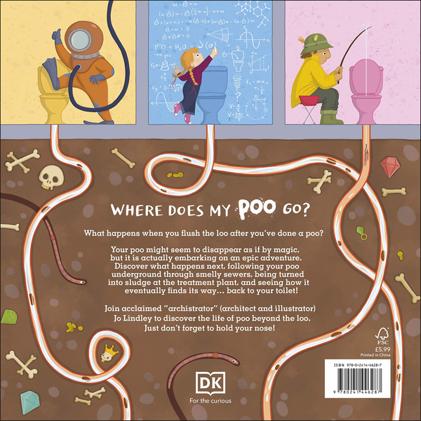 Бумажная книга «Where Does My Poo Go?», автор Джо Линдли - фото №1