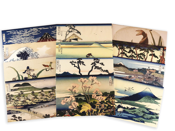 Бумажная книга «Hokusai Prints Note Cards» - фото №1