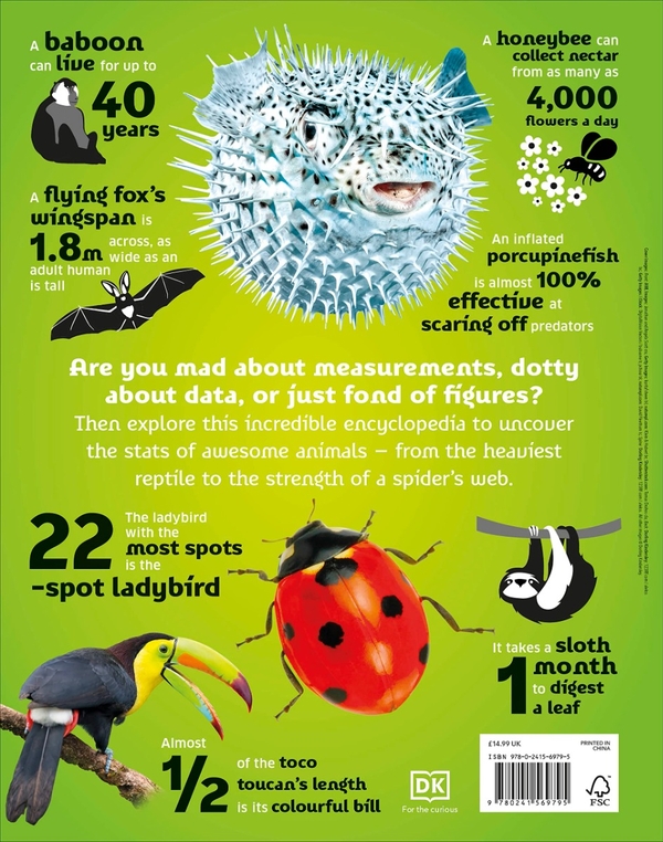 Паперова книга «Our World in Numbers Animals. An Encyclopedia of Fantastic Facts» - фото №1