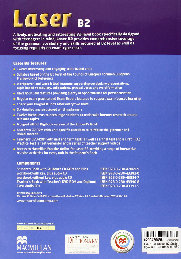 [object Object] «Laser 3rd Edition B2 Student's Book & CD-ROM with MPO», авторів Стів Тейлор-Ноулз, Малькольм Манн - фото №2 - мініатюра