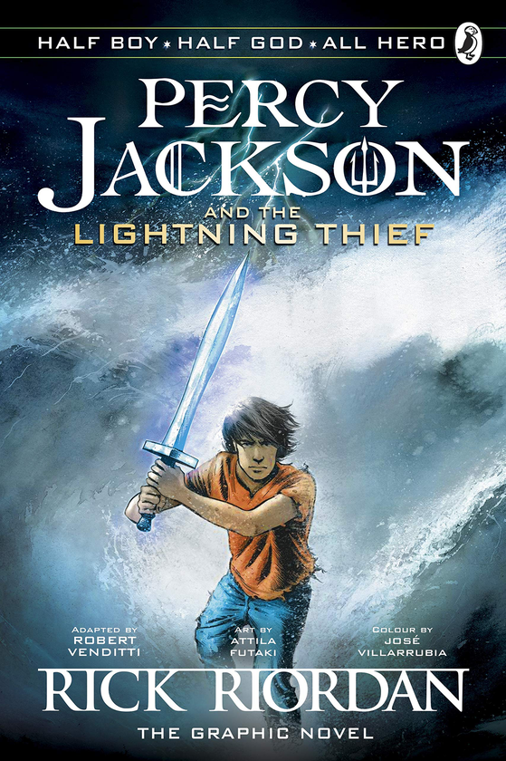 Паперова книга «Percy Jackson And The Lightning Thief», авторів Рік Ріордан, Роберт Вендітті - фото №1