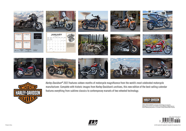 Бумажная книга «Harley-Davidson 2021. 16-Month Calendar. September 2020 through December 2021» - фото №1