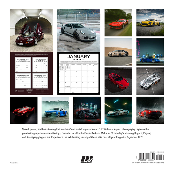 Бумажная книга «Supercars 2021», автор Крис Палмер - фото №1