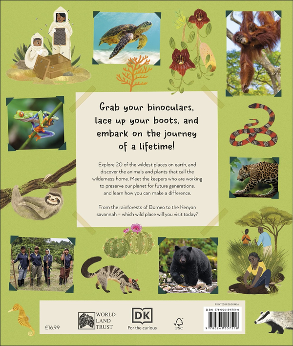 Бумажная книга «The World's Wildest Places», автор Лили Дью - фото №1