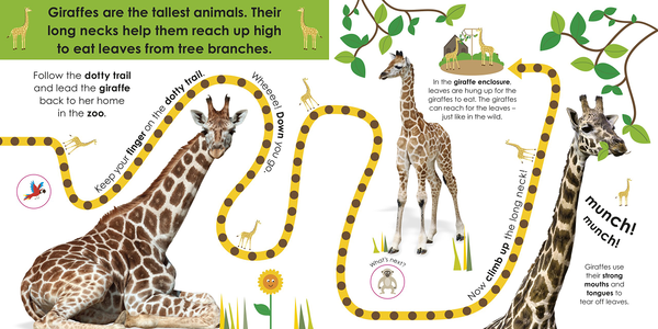 Бумажная книга «At the Zoo. Take a Peek! Fun Finger Trails!» - фото №1