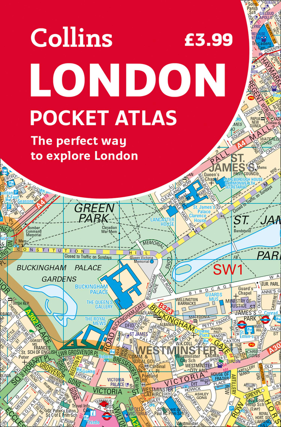 Паперова книга «London Pocket Atlas», автор Карти Коллінза - фото №1