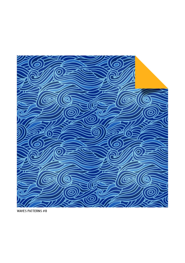 Бумажная книга «Origami Paper. Wave Patterns. 48 Sheets» - фото №1
