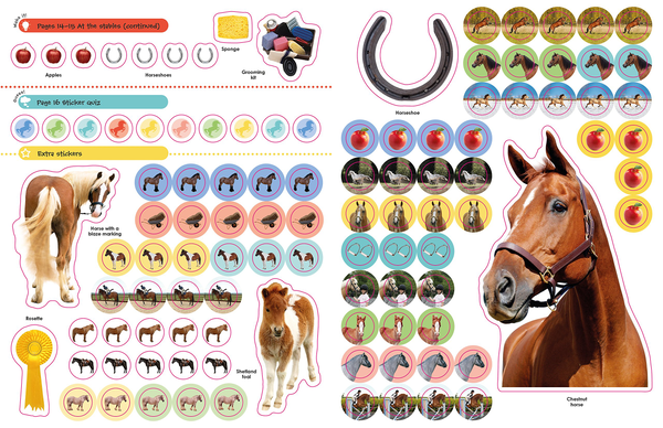 Бумажная книга «Horses and Ponies Ultimate Sticker Book » - фото №1
