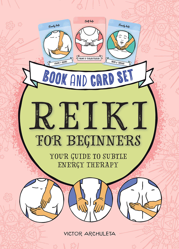 Бумажная книга «Press Here! Reiki for Beginners Book and Card Deck. Your Guide to Subtle Energy Therapy», автор Виктор Арчулета - фото №1