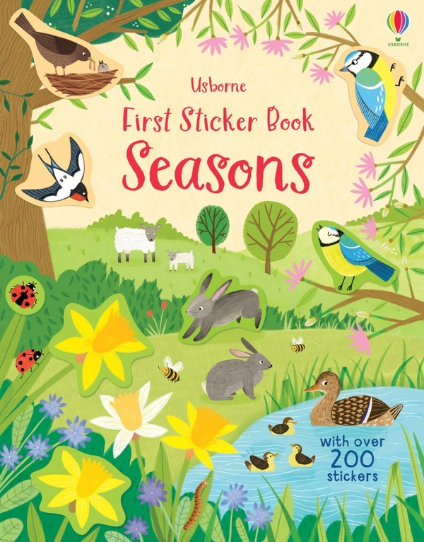 Паперова книга «First Sticker Book Seasons», автор Холлі Беті - фото №1