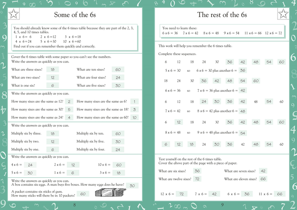 [object Object] «Maths Made Easy Times Tables Ages 7-11 Key Stage 2», автор Кэрол Вордерман - фото №3 - миниатюра