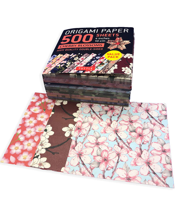 Бумажная книга «Origami Paper 500 sheets Cherry Blossoms» - фото №1