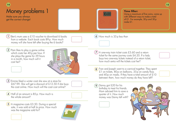 [object Object] «10 Minutes a Day Problem Solving Ages 7-9 Key Stage 2», автор Кэрол Вордерман - фото №5 - миниатюра