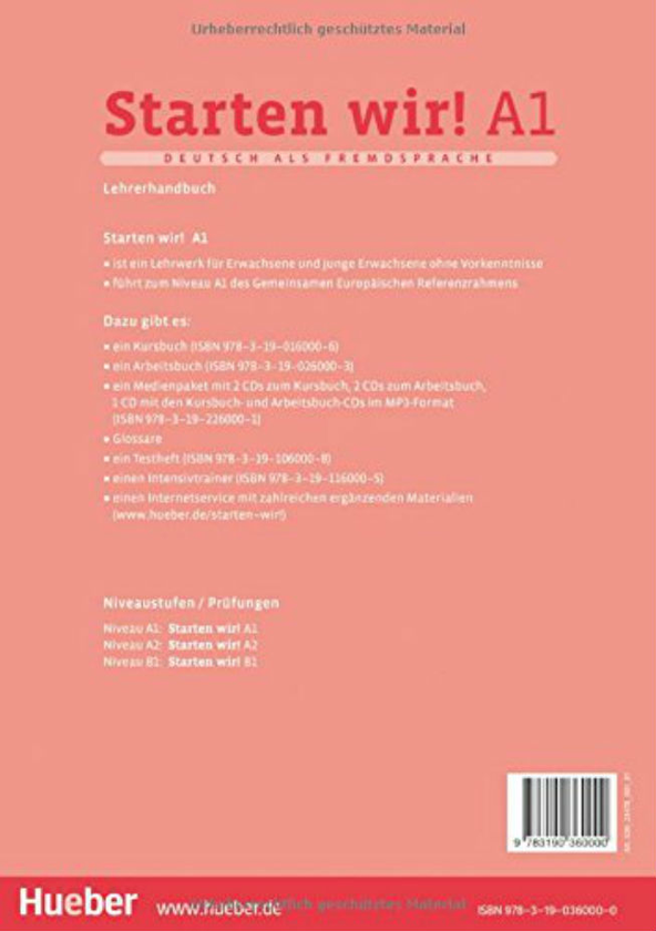 Паперова книга «Starten wir! A1 LHB», автор Сара Флір - фото №1