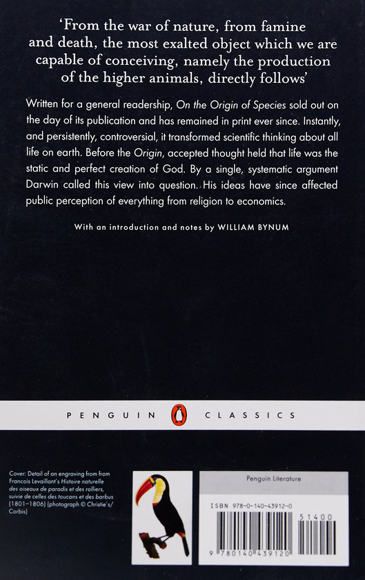 Бумажная книга «On the Origin of Species», автор Чарльз Роберт Дарвин - фото №1