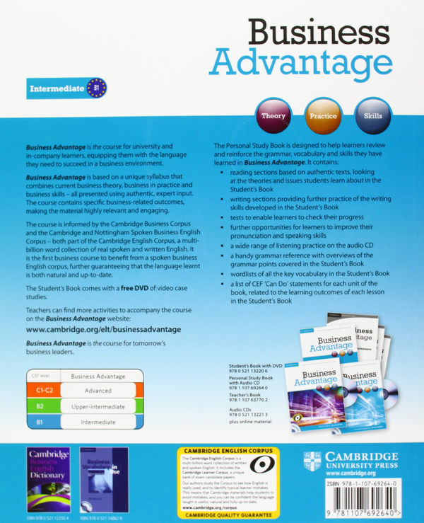 [object Object] «Business Advantage Intermediate Personal Study Book with Audio CD», автор Марджорі Розенберг - фото №2 - мініатюра