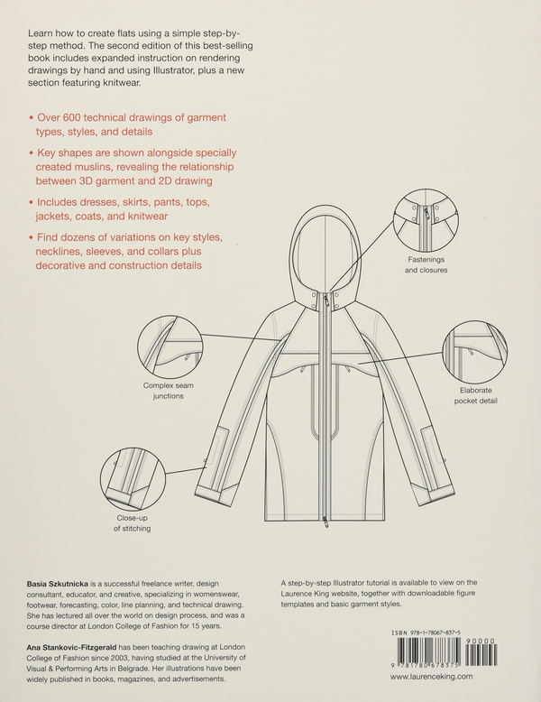 Паперова книга «Flats. Technical Drawing for Fashion. A Complete Guide», автор Бася Шкутніцка - фото №1