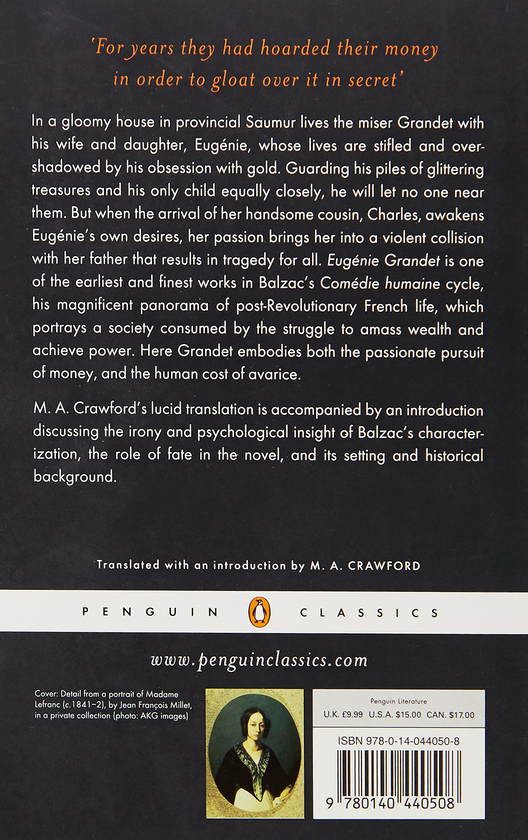 Бумажная книга «Eugenie Grandet», автор Оноре де Бальзак - фото №1