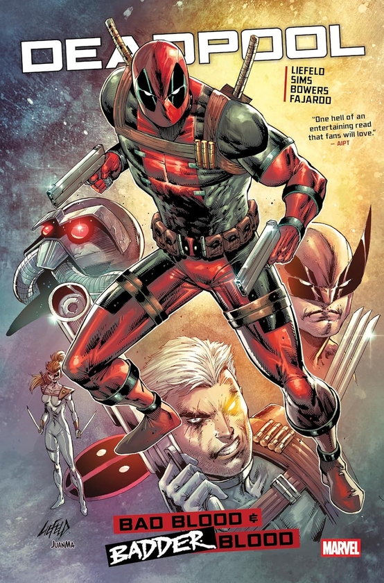 Бумажная книга «Deadpool: Bad/Badder Blood», авторов Чед Бауэрс, Крис Симс, Роб Лифельд - фото №1