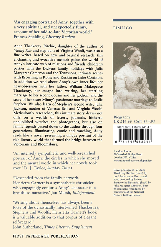 Бумажная книга «Anny. A Life of Anny Thackeray Ritchie», автор Генриетта Гарнетт - фото №1