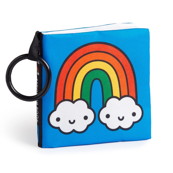 Бумажная книга «Rainbow World Crinkle Fabric Stroller Book» - фото №1