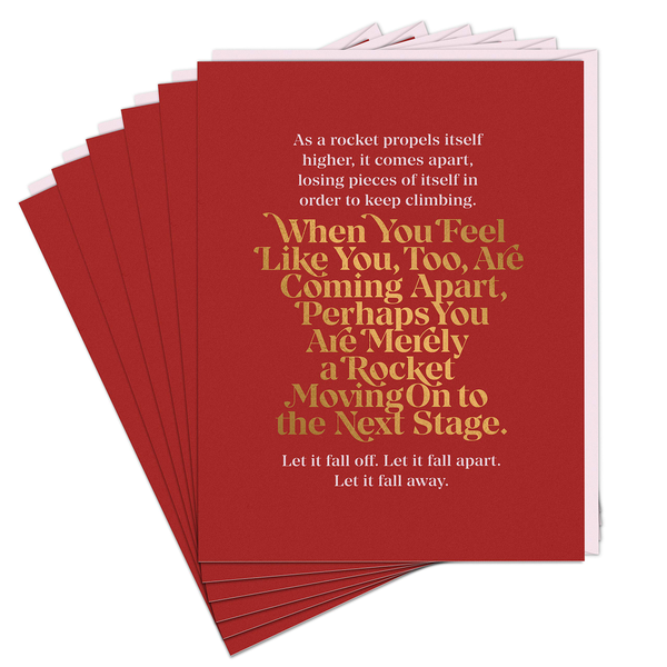 Бумажная книга «Elizabeth Gilbert Merely A Rocket Card (Pack of 6)», автор Элизабет Гилберт - фото №1