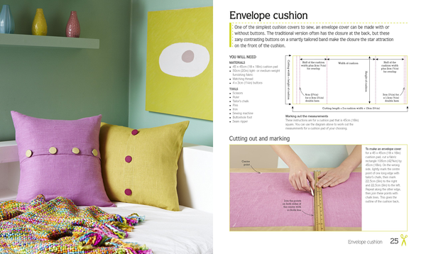 Паперова книга «Cushions, Curtains and Blinds Step by Step. 25 Soft-Furnishing Projects for the Home» - фото №1