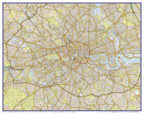 Бумажная книга «London A-Z Premier Map» - фото №1